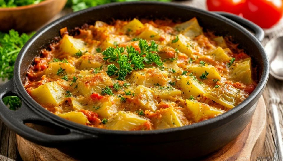 Нежная капустная запеканка с куриным фаршем: идеальное сочетание для вашего стола