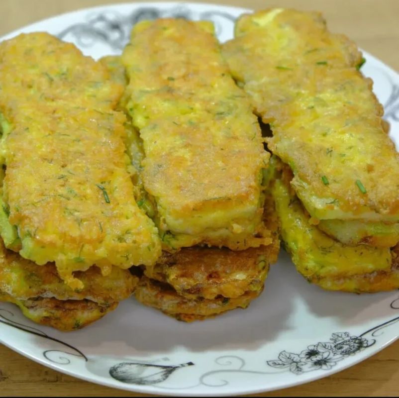 Способ приготовления хрустящих кабачков