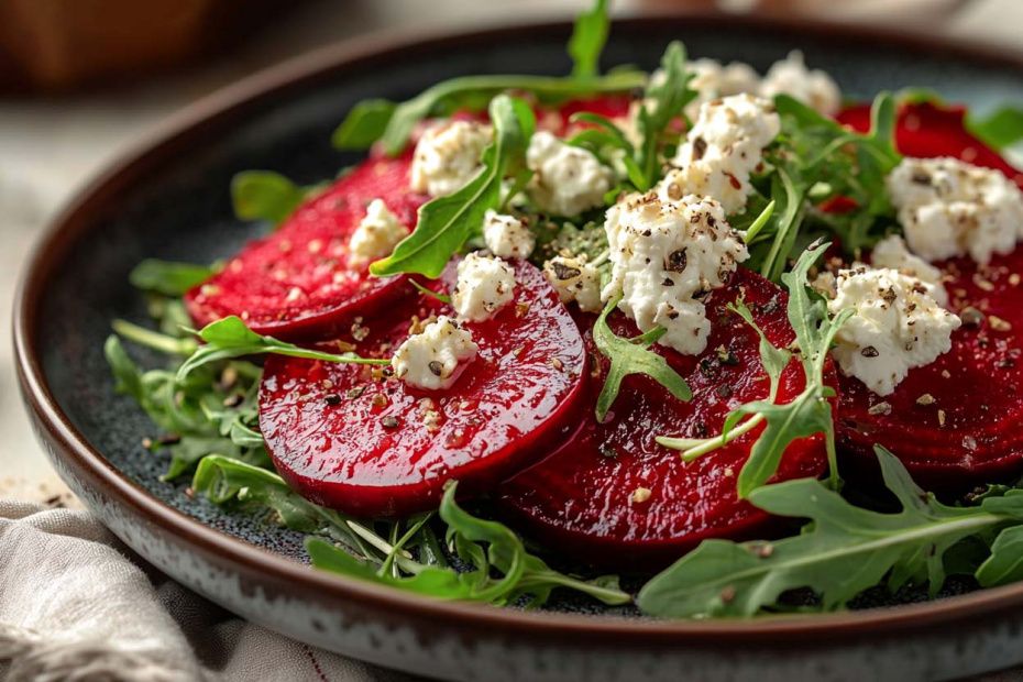 Салат из свеклы с козьим сыром и руколой: изысканная простота на вашем столе