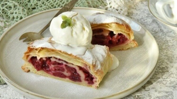 Вишневый штрудель: быстро и вкусно в каждом доме