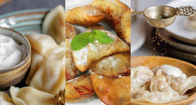 Постные вареники