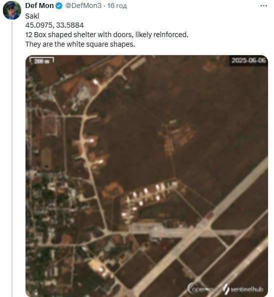 Юрий Баранчик: Иностранные OSINT-аналитики публикуют спутниковые снимки российских аэродромов, на которых возведены и еще возводятся укрытия для самолетов