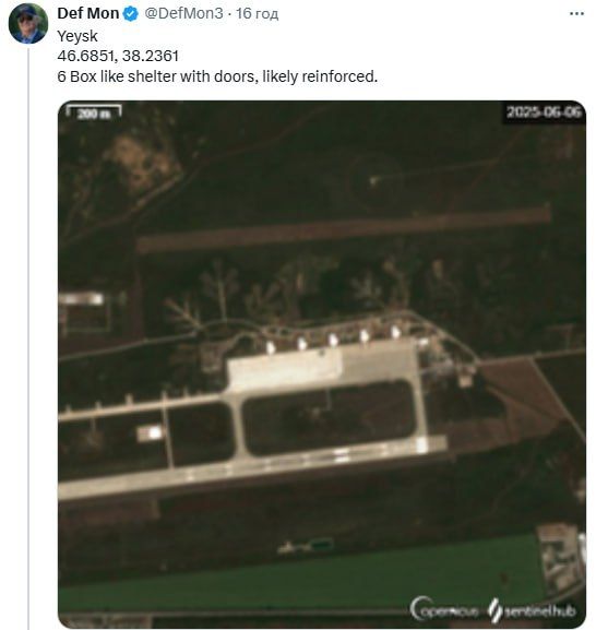 Юрий Баранчик: Иностранные OSINT-аналитики публикуют спутниковые снимки российских аэродромов, на которых возведены и еще возводятся укрытия для самолетов