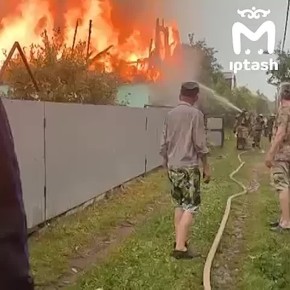 Молния ударила в дом в СНТ &quot;Заря&quot;