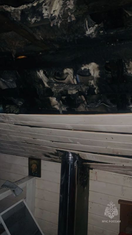 На пожаре в Казани пострадал мужчина