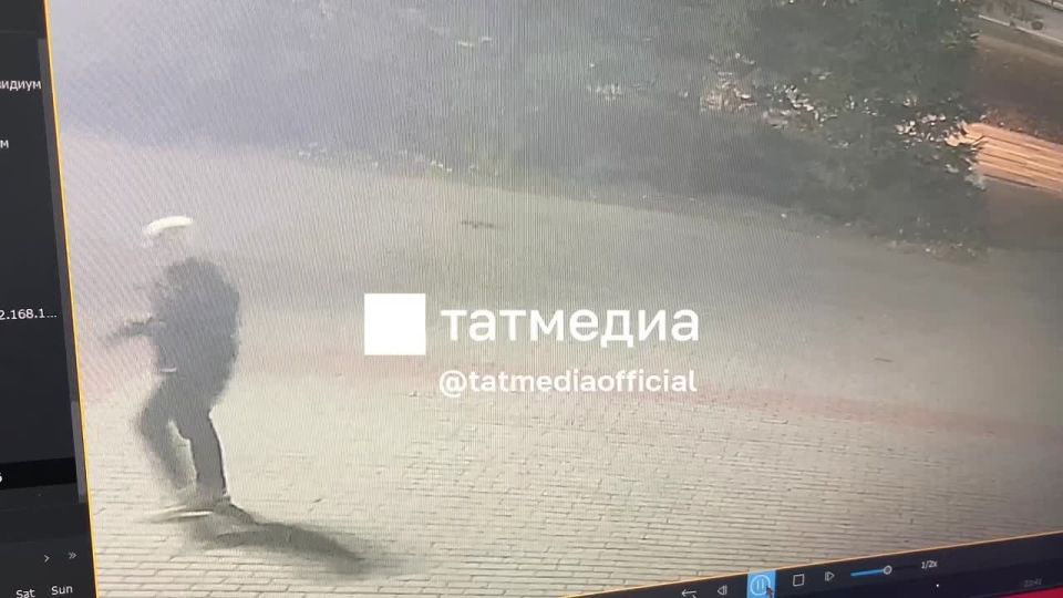 Лицо предполагаемого преступника, угнавшего служебный велосипед «Татмедиа»