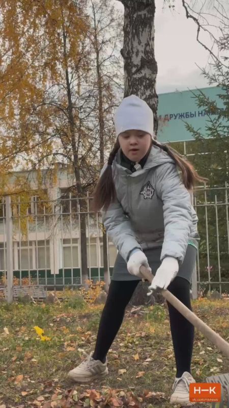 А как началось ваше утро? У ребят из школы №18 — бодро, дружно и с пользой для всех!