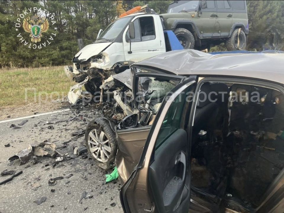 ДТП в Агрызском районе: погиб мужчина и двое детей