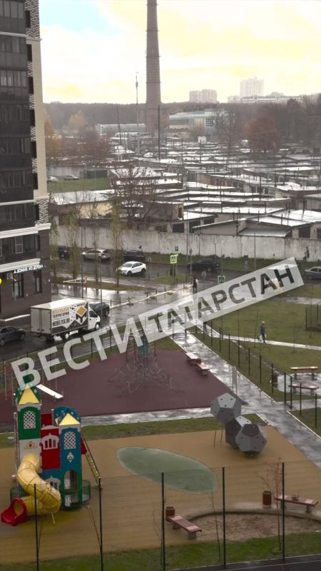 В Казани выпал снег с дождем