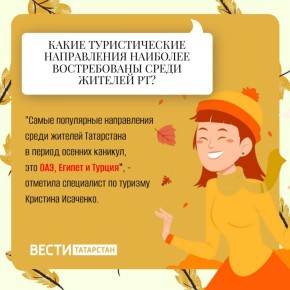 Египет, ОАЭ и Турция: где татарстанцы чаще всего предпочитают отдыхать во время осенних каникул?