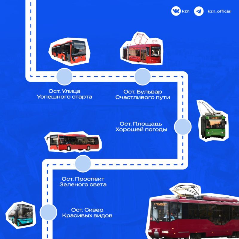 Маршрут построен. Сегодня отмечается день работников автомобильного и городского пассажирского транспорта