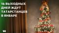 В январе 2026 года у татарстанцев, работающих на пятидневке, будет всего 15 рабочих дней и 16 — выходных