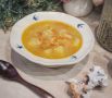 Нежный постный суп с белой фасолью и тахини