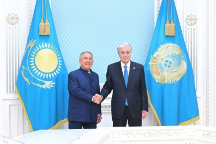 Раис Татарстана Рустам Минниханов встретился с Президентом Казахстана Касым-Жомартом Токаевым