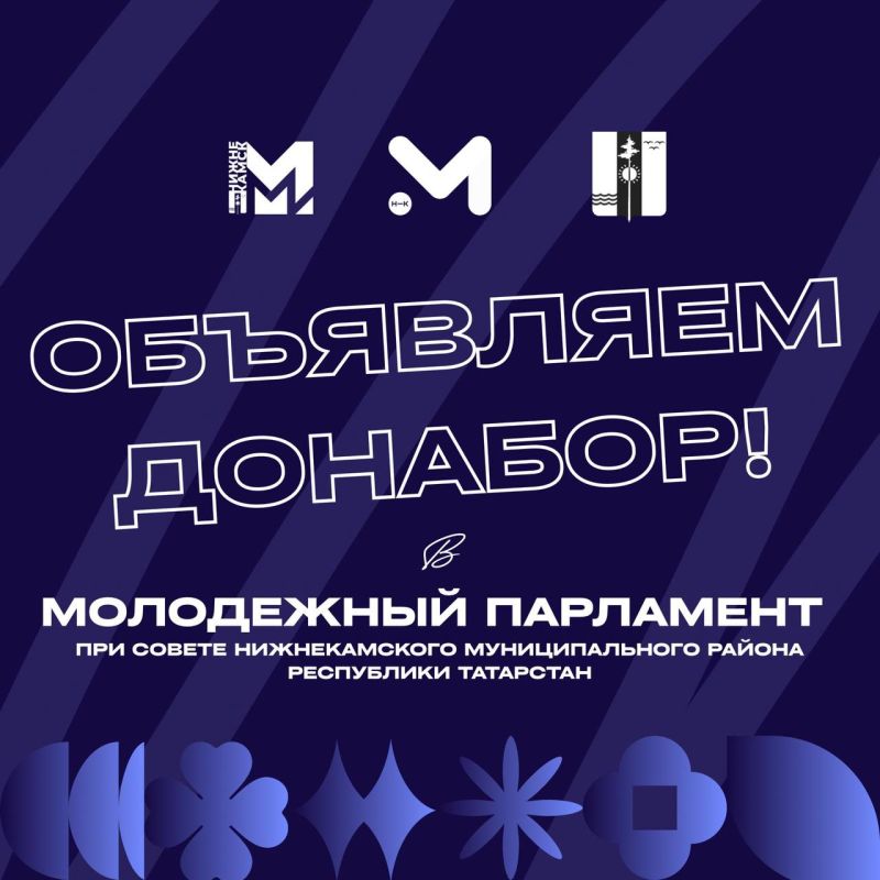 Молодёжный парламент Нижнекамска приглашает активных молодых людей!