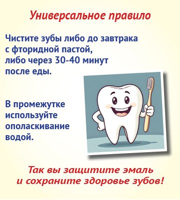 Чистить зубы до или после завтрака? Чистить зубы до или после завтрака?