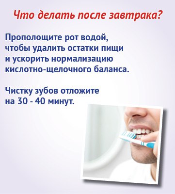 Чистить зубы до или после завтрака? Чистить зубы до или после завтрака?