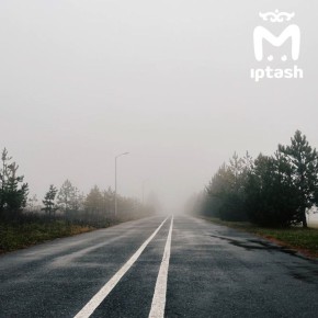 Вот такой густой туман в Верхнеуслонском районе