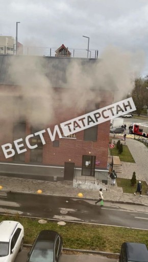 В Дербышках загорелась баня