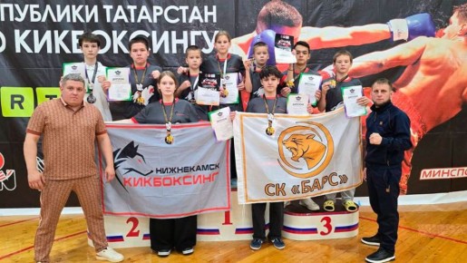 Нижнекамские кикбоксеры завоевали восемь золотых медалей на Чемпионате и Первенстве Татарстана