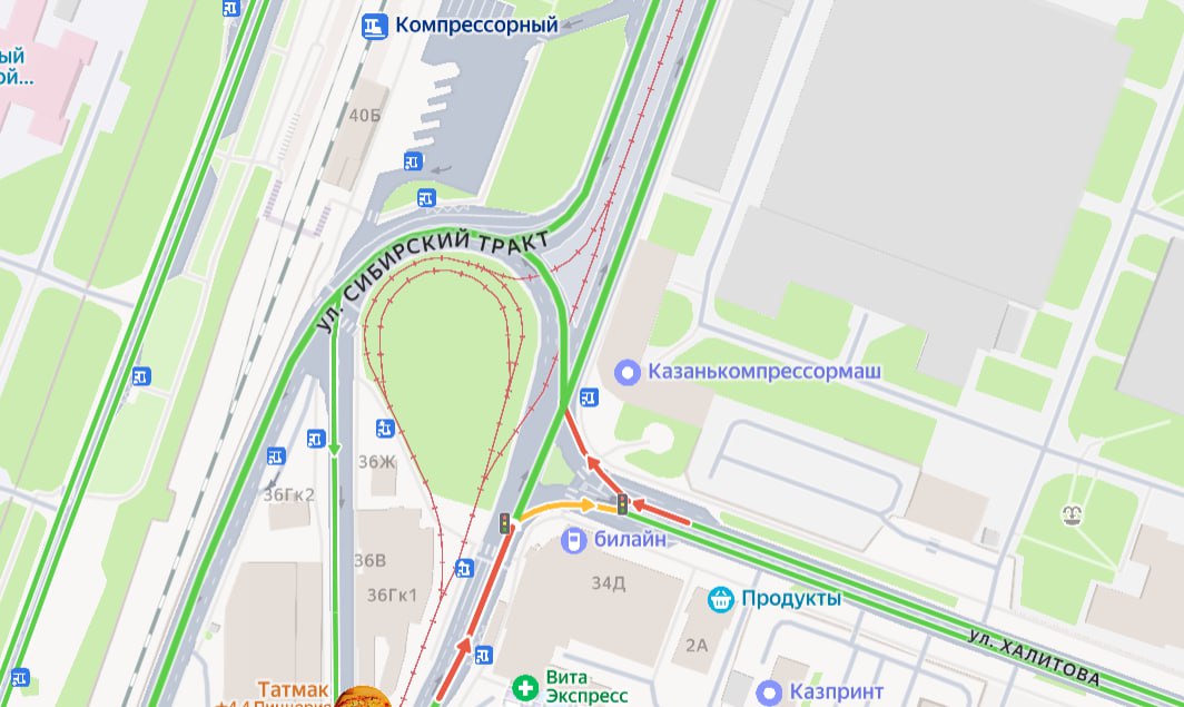 На Сибирском тракте в Казани из-за ДТП с трамваем собирается пробка На Сибирском тракте в Казани из-за ДТП с трамваем собирается пробка