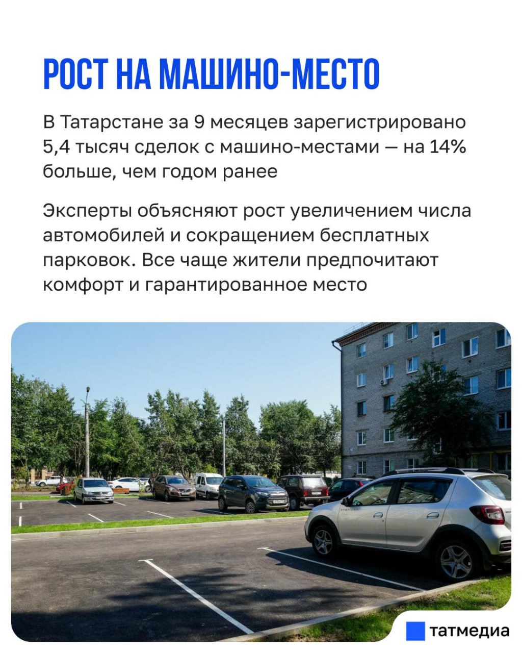 Миллион за парковку: почему в Казани растет спрос на машино-места Миллион за парковку: почему в Казани растет спрос на машино-места