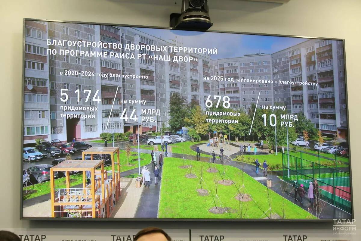 В Татарстане завершена загрузка схем благоустройства дворов на 2026 год