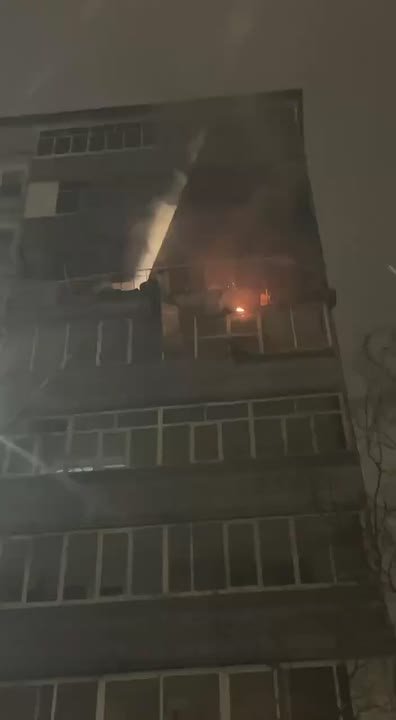 На Лукина 1А в Казани произошло возгорание в одной из квартир