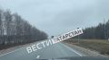 В Татарстане на трассе М7 идет снег
