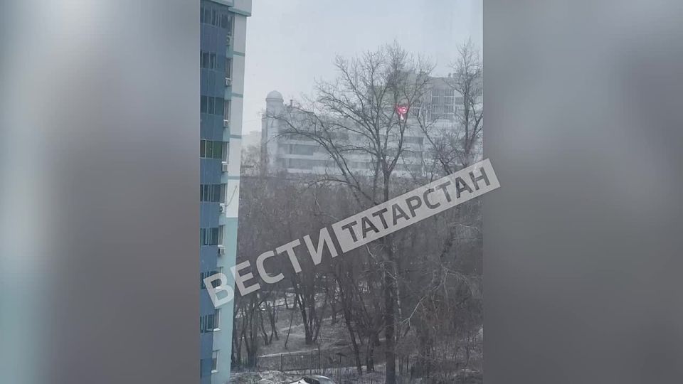 В Казани пошел снег. По прогнозу, он продлится до завтрашнего утра