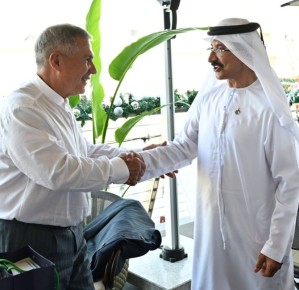 Рустам Минниханов провел встречу с Председателем DP World Султаном Ахмедом Бин Сулайемом