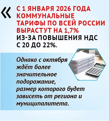 Как повысятся тарифы на ЖКУ в 2026 году?