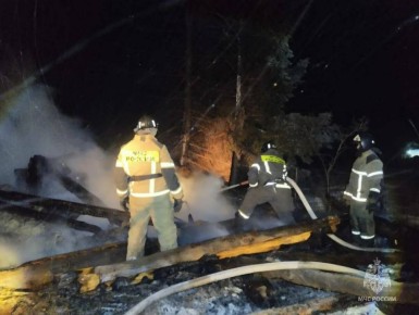 В Актанышском районе при пожаре погиб человек