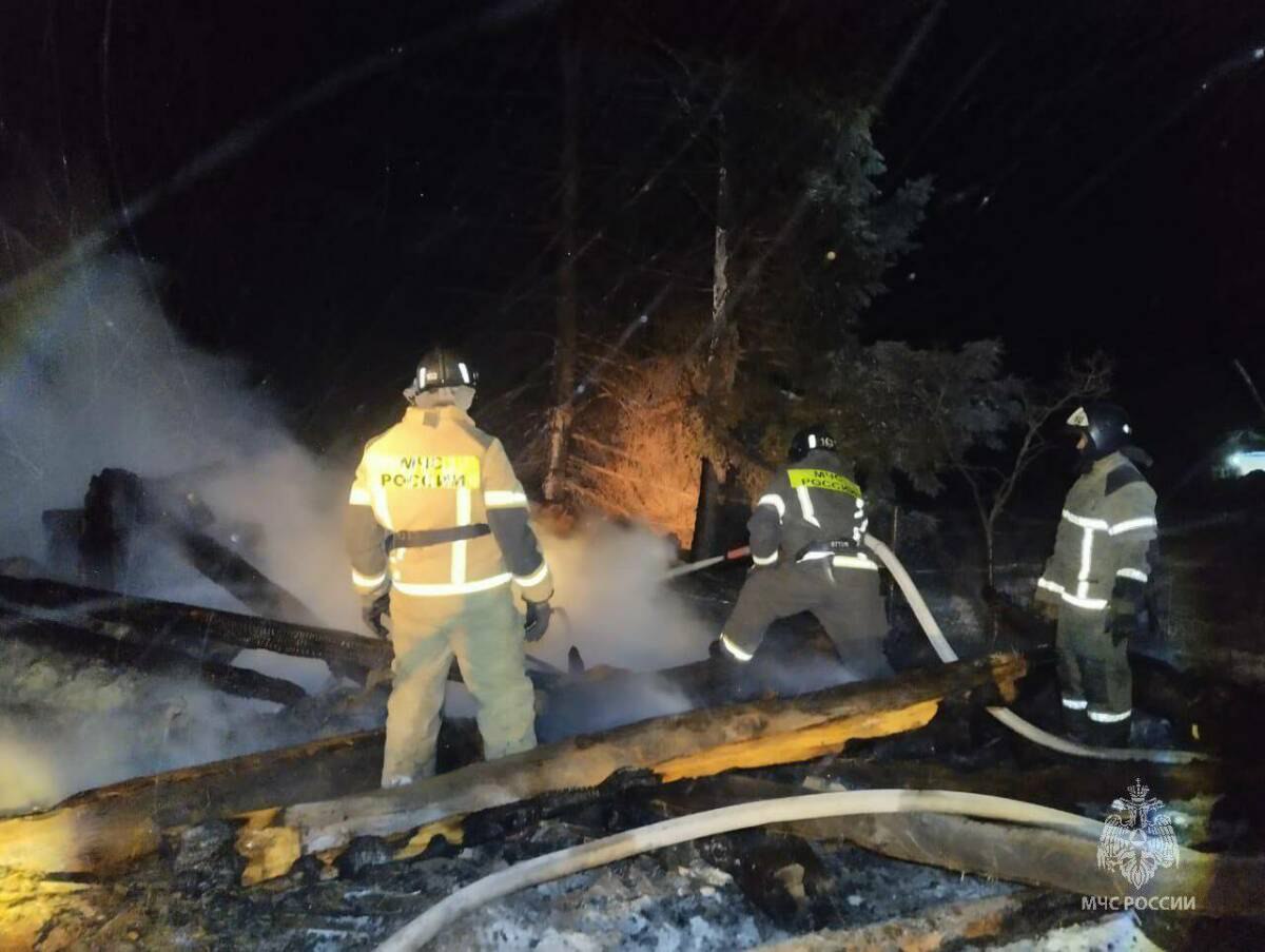 В Актанышском районе при пожаре погиб человек