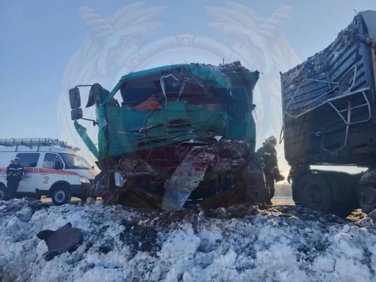 В Альметьевском районе произошло смертельное ДТП с участием двух грузовиков