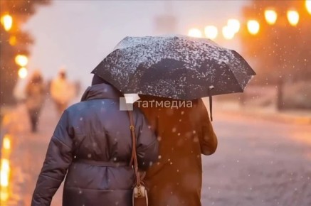 Из-за циклона в РТ потеплеет до +1 градуса