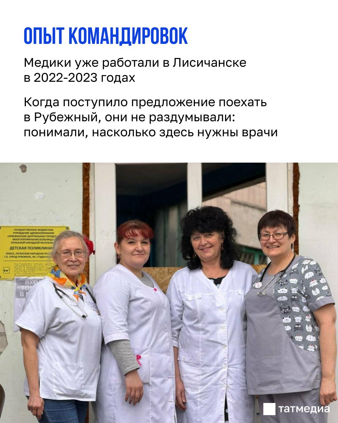 Команда врачей из РТ продолжает свою миссию в подшефном республике городе Команда врачей из РТ продолжает свою миссию в подшефном республике городе
