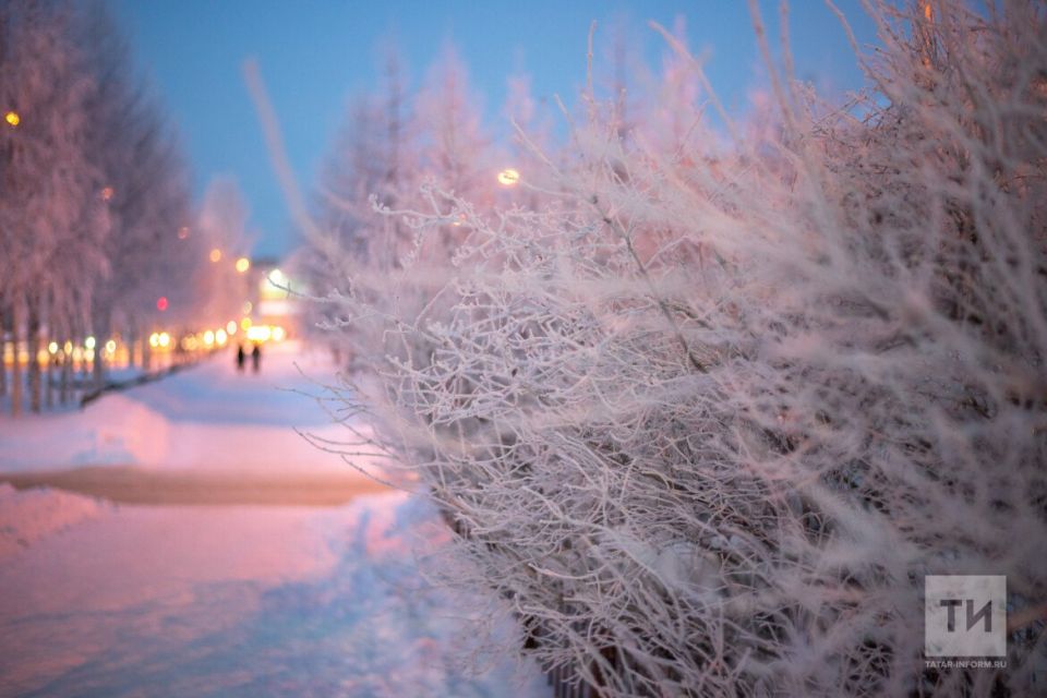 По прогнозу Гидрометцентра на вторник, 23 декабря, в Татарстан придут морозы, снег и сильный ветер