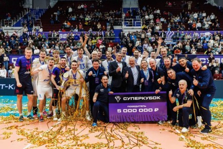 Волейбольный клуб «Зенит-Казань» вновь одержал победу в Суперкубке России