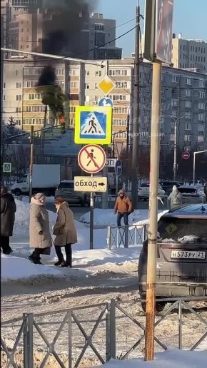 На перекрестке Зорге– Фучика в Казани загорелся светофор