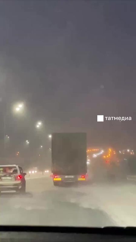 В Татарстане из-за непогоды ограничили движение по двум трассам