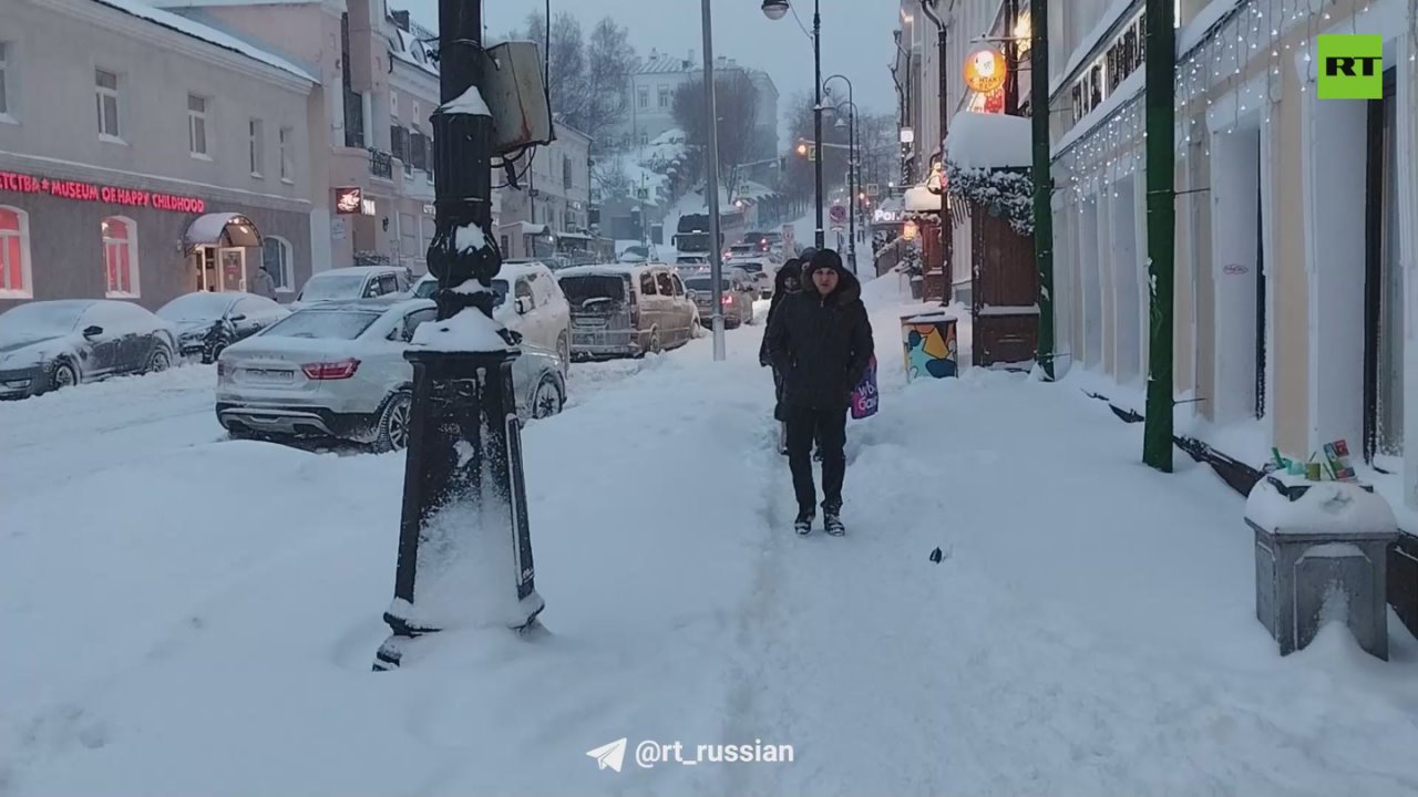План «Буран» ввели в Татарстане из-за мощного снегопада