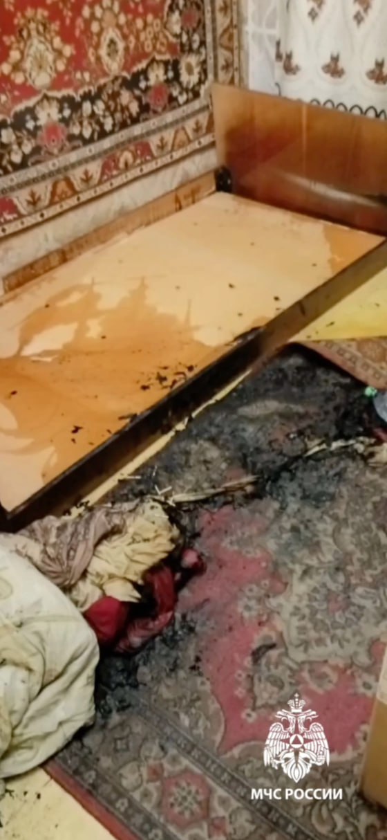 В девятиэтажном жилом доме на улице Фатыха Амирхана, 45 произошло возгорание