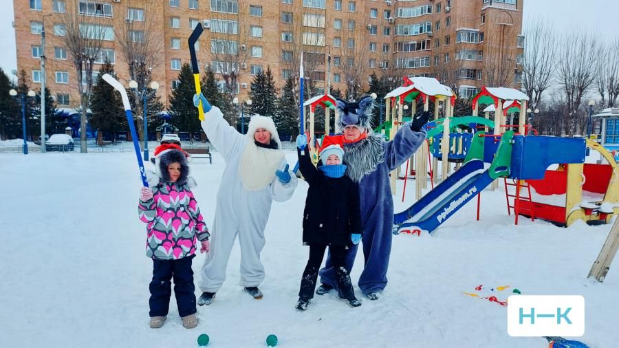 «Зима снежная пришла»: в парке Тукая в Нижнекамске прошел праздник для детей