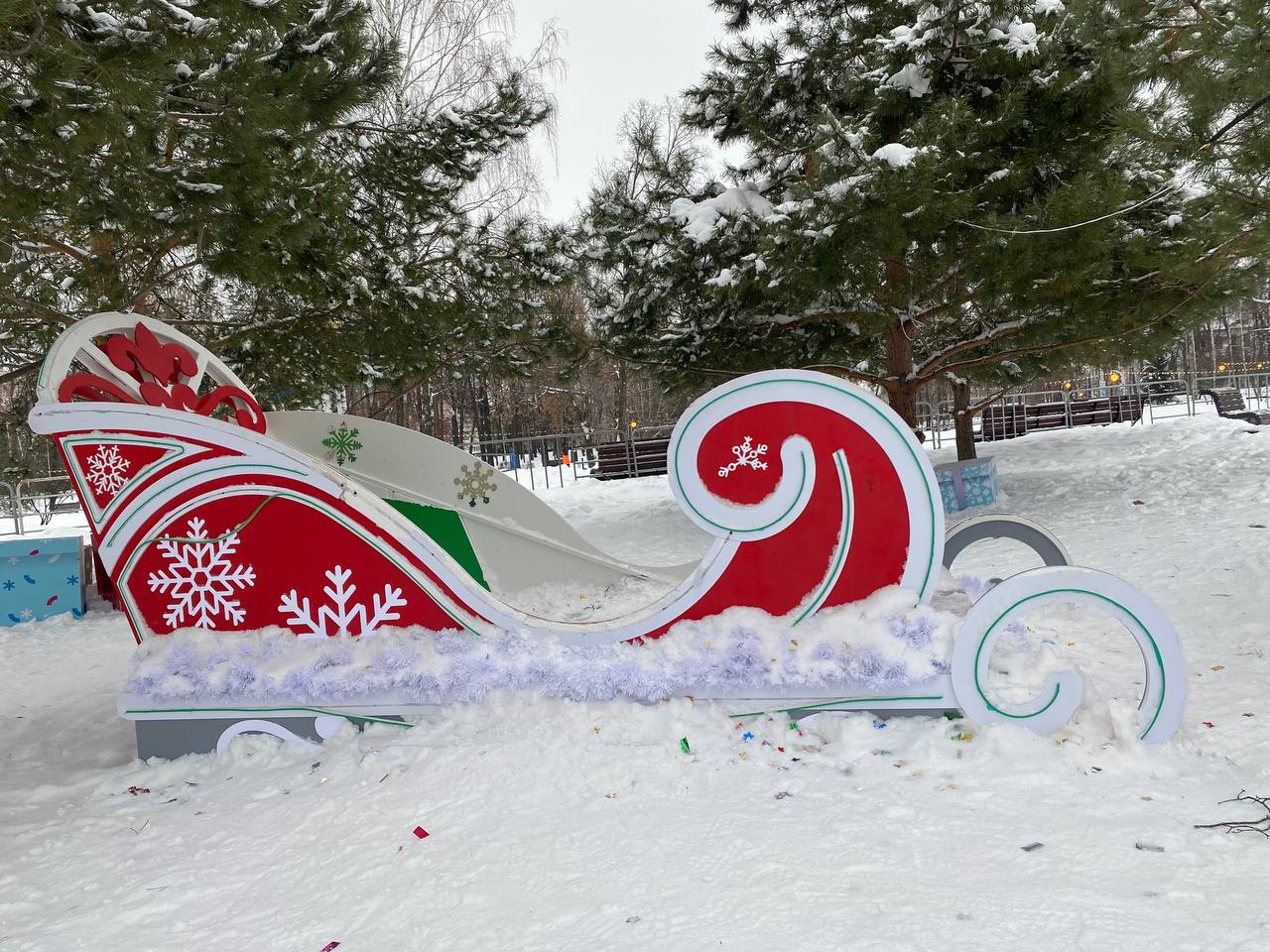 В парке «Сосновая роща» погоды не боятся В парке «Сосновая роща» погоды не боятся