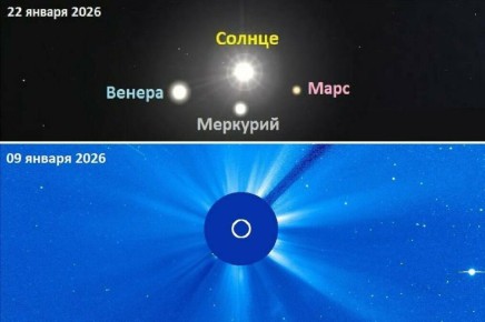 22 января нас ждёт необычный «парад планет»: Меркурий, Венера и Марс выстроятся рядом с Солнцем