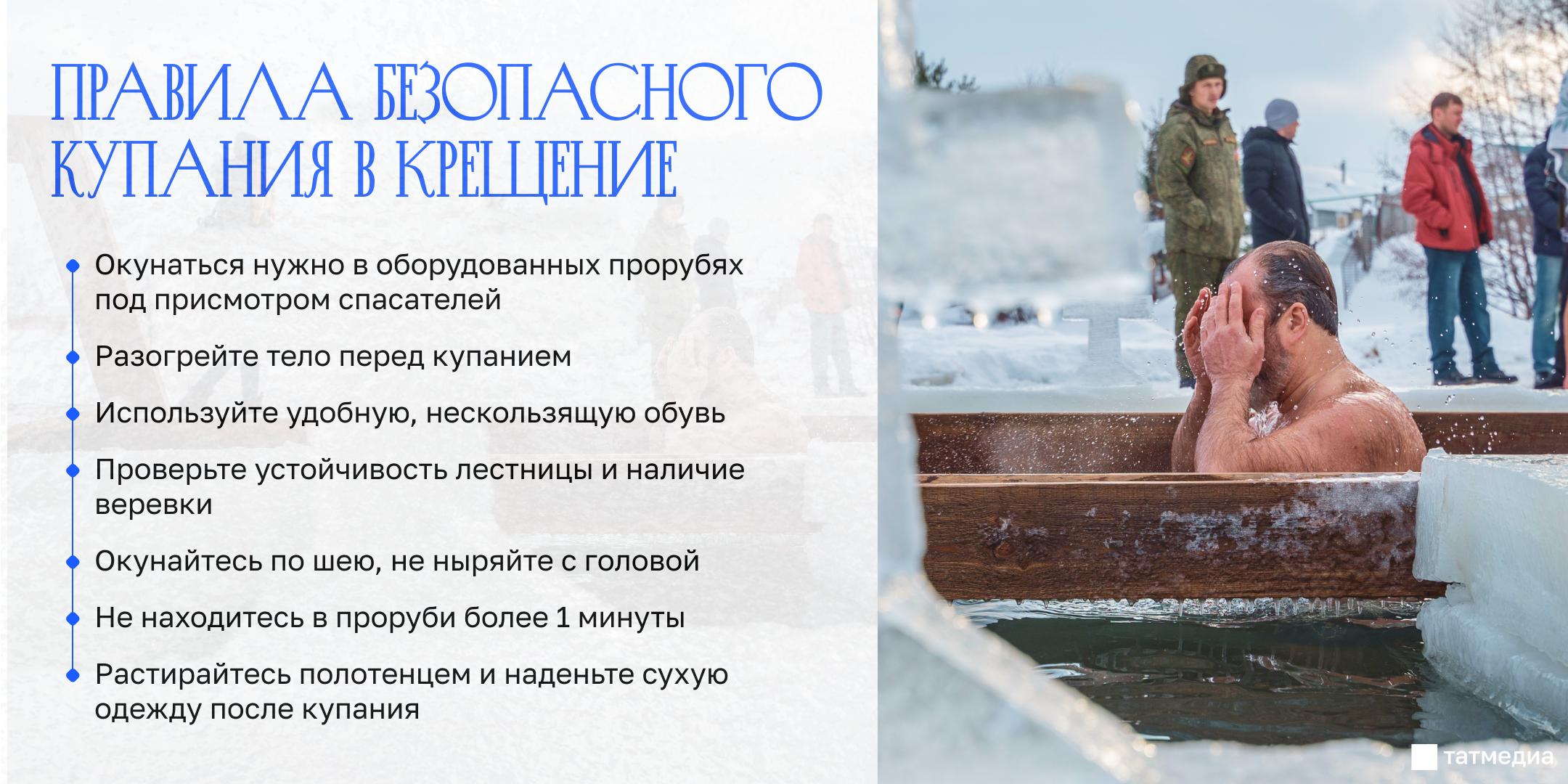 Перед купанием в проруби на Крещение желательно посетить врача