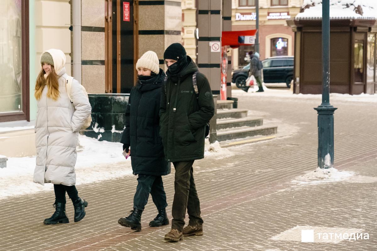 Аномально холодная погода сохранится в Татарстане 25 января
