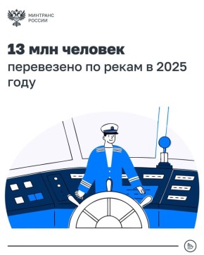 По рекам в 2025 году перевезено 13 млн человек – рост на 7%