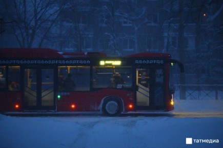 Работа общественного транспорта в Казани изменилась из-за погодных условий
